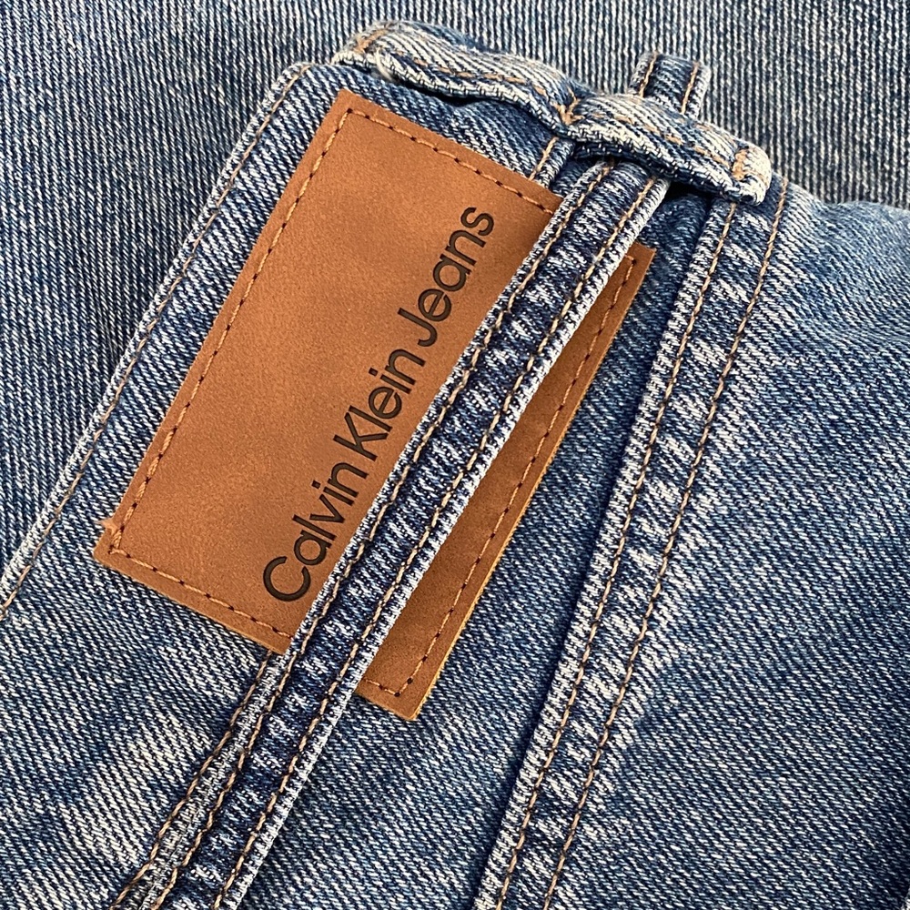 Calvin Klein Jeans Light Blue Flare with Distressed Hem - Picture 4 of 5